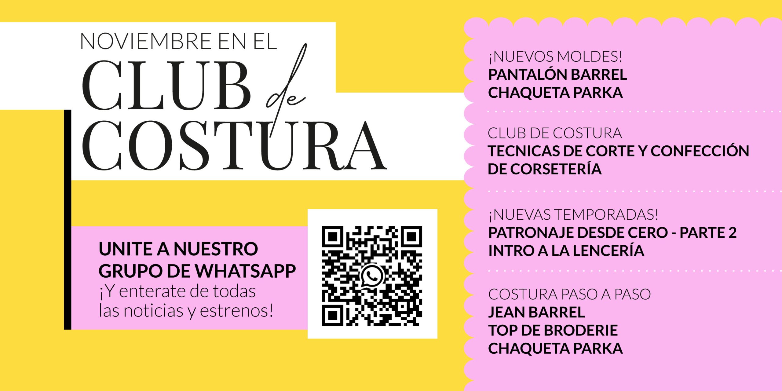Clases en vivo - Club de costura 2025