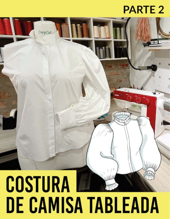 Costura de camisa con tablas parte 2