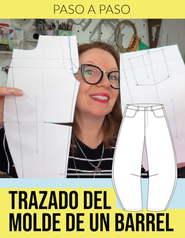 Cómo trazar el molde de un pantalón Barrel