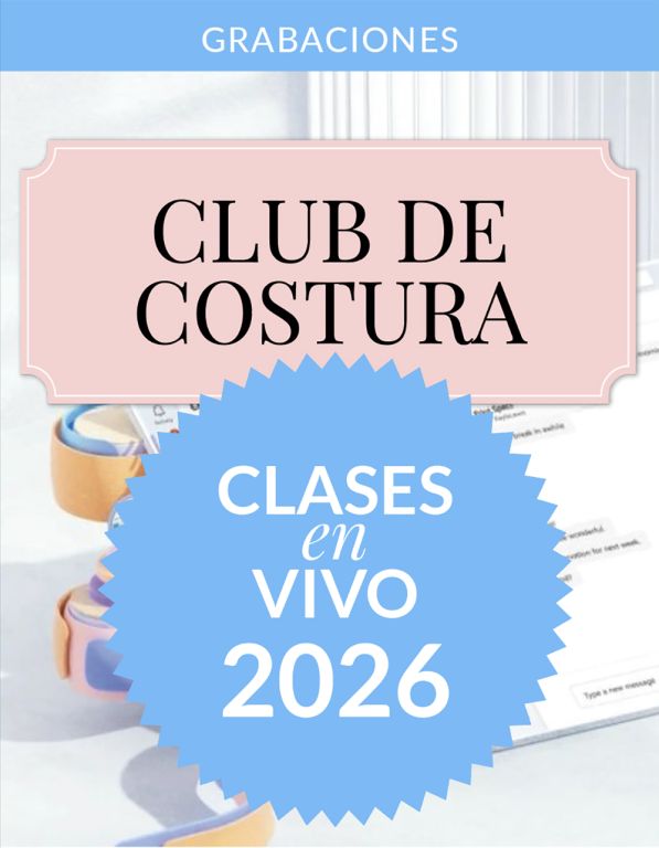 Clases en vivo - Club de costura 2026